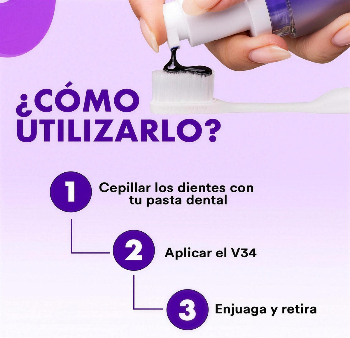 HiSmile V34 Colour Corrector — Sérum Morado Corrector de Color Dental (30 ml · Original)