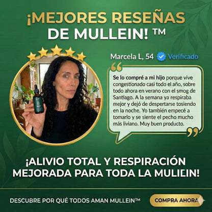 Gotas de Gordolobo - Desintoxicación Pulmonar & Salud Respiratoria