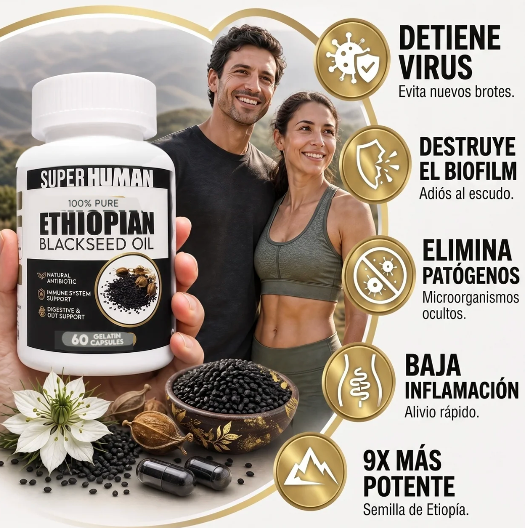 SEMILLA NEGRA ETÍOPE - Elimina Parásitos y apoyo avanzado para la Bienestar Diario
